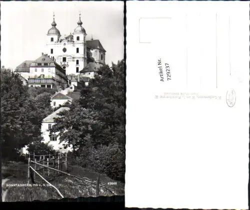 729237 Sonntagberg Aussichtspunkt mit Basilika Bez. Amstetten