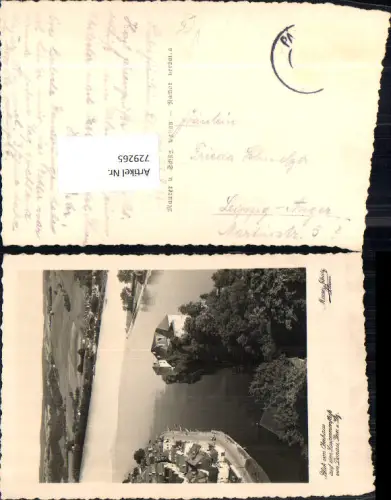 729265 Foto AK Passau Oberhaus Blick Zusammenfluss Bez. Passau pub Maurer u. Schütz