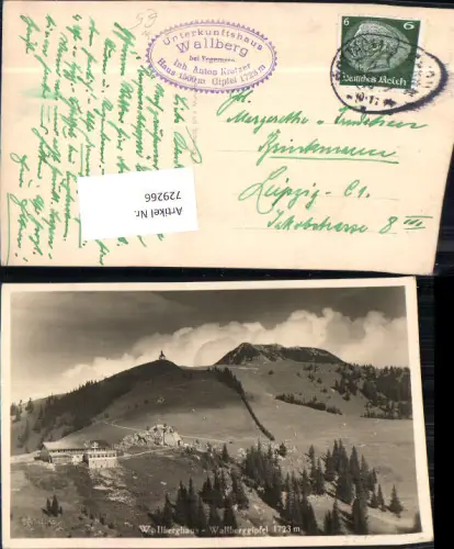 729266 Tegernsee Wallberggipfel Wallberghaus Tegernsee LK Miesbach