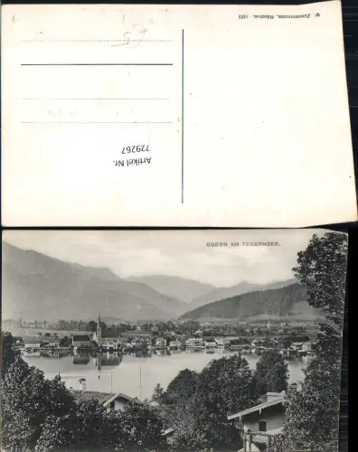 729267 Egern am Tegernsee Motive Ansicht mit Kirche LK Miesbach