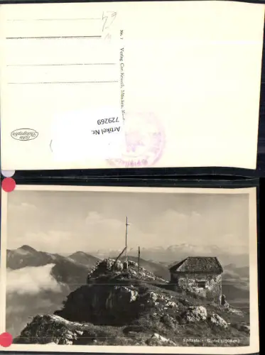 729269 Foto AK Spitzstein Gipfel Aschau i. Chiemgau LK Rosenheim