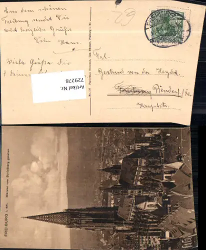 729278 Freiburg im Breisgau Münster vom Schloßberg LK Freiburg