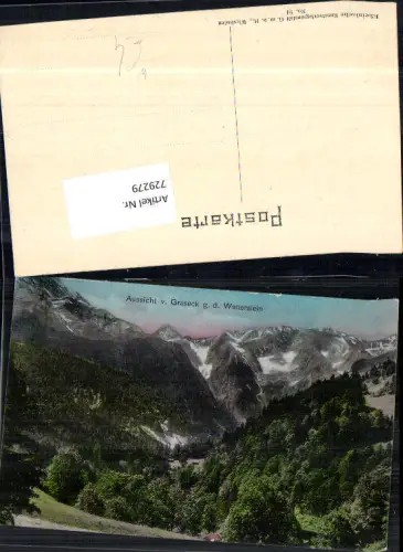 729279 Aussicht v. Graseck g. d. Wetterstein Garmisch-Partenkirchen