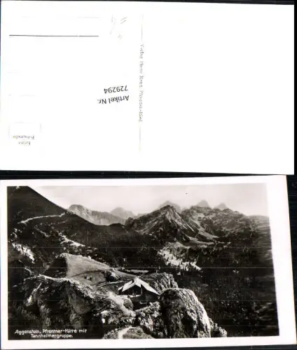 729294 Foto AK Pfrontner-Hütte Tannheimergruppe Aggenstein Pfronten LK Ostallgäu