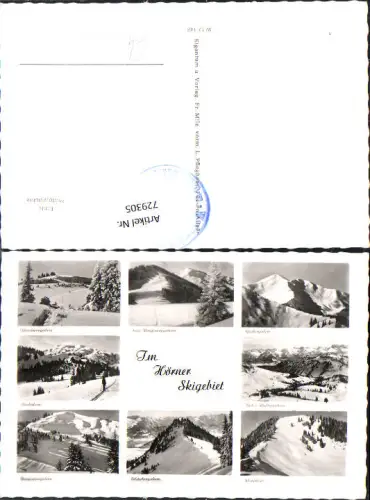 729305 Foto AK Hörner Skigebiet Wintersport Bolsterlang