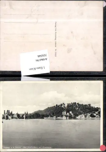 729344 Passau a. d. Donau Am Dreiflußeck mit Oberhaus