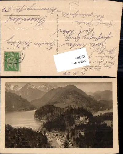 729389 Füssen a. Lech Schloss Hohenschwangau v. d. Jugend aus