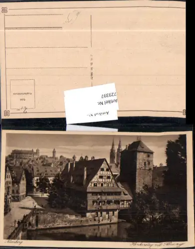729397 Nürnberg Henkersteg mit Burg
