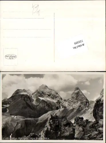729399 Foto AK Einödsbach Oberstdorf Hochfrottspitze Mädelegabel Trettach