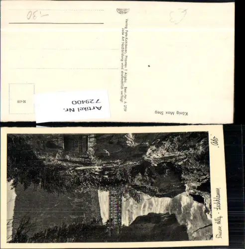 729400 Füssen Allgäu Lechklamm Brücke König Max Steg