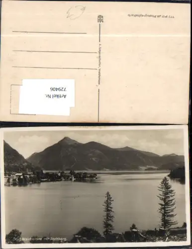 729406 Foto AK Dorf Walchensee mit Jochberg Kochel am See
