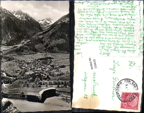 729410 Foto AK Bad Hindelang Blick v. Jochkanzel Bad Oberdorf Rotspitze Nebelhorn u. Entschenkopf