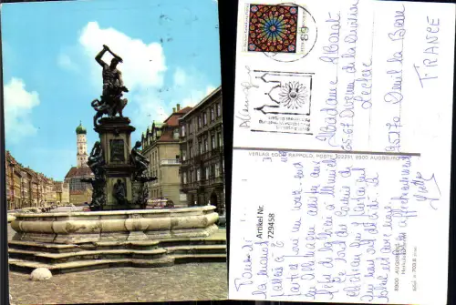 729458 Augsburg Herkulesbrunnen Brunnen