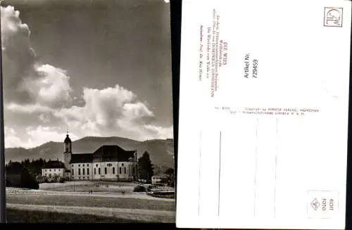 729459 Foto AK Die Wies Wallfahrtskirche Kirche in Steingaden