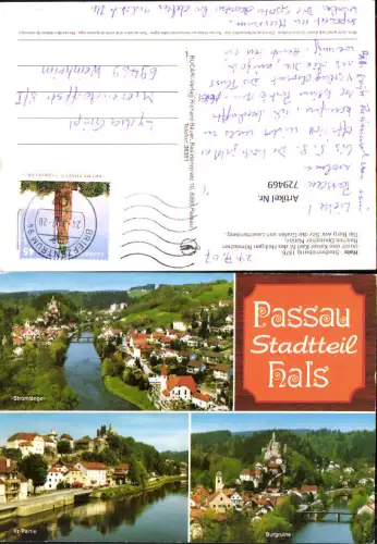 729469 Mehrbild AK Hals Passau Stromlänge Ilz-Partie u. Burgruine