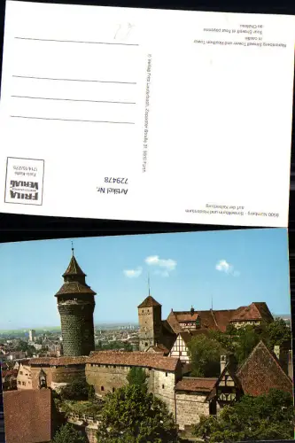 729478 Nürnberg Sinwellturm u. Heidenturm a. d. Kaiserburg