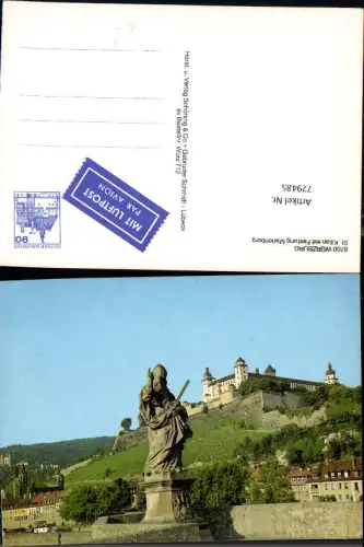 729485 Würzburg St Kilian mit Festung Marienburg