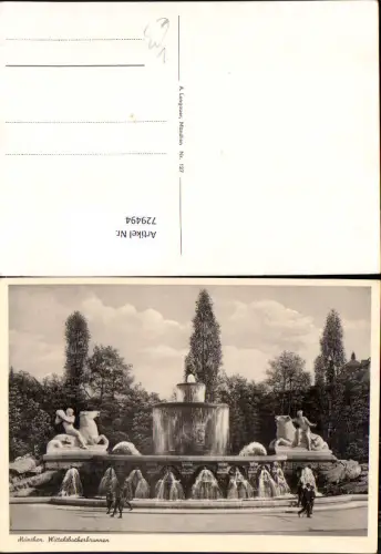 729494 München Wittelsbacherbrunnen Brunnen pub A. Lengauer 127