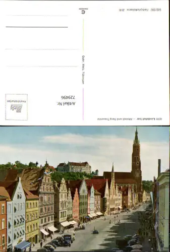 729496 Landshut Altstadt u. Burg Trausnitz