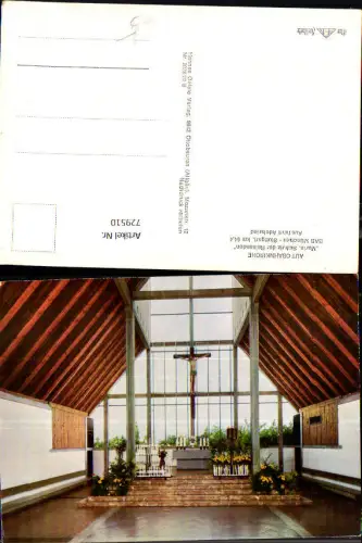 729510 Autobahnkirche Inneres Adelsried b. Augsburg Religion