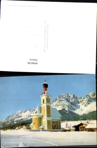 729513 Going mit dem Wilden Kaiser Kirche im Winter