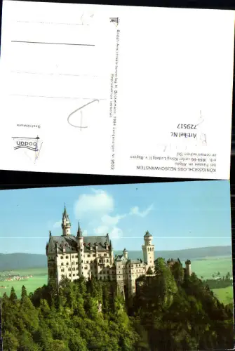 729517 Königsschloss Neuschwanstein Schwangau b. Füssen im Allgäu