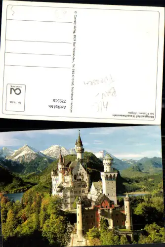 729518 Königsschloss Neuschwanstein Schwangau b. Füssen im Allgäu