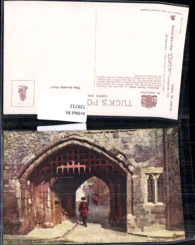 729712 Künstler AK Charles E. Flower London The Tower Gateway Bloody Tower Great Britain