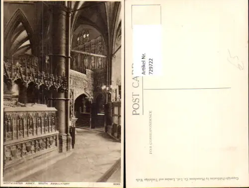 729722 London Westminster Abbey South Ambulatory Great Britain