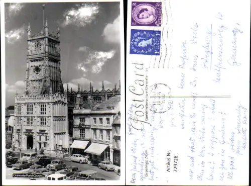 729726 Foto AK Cirencester Parish Church Automobile Great Britain