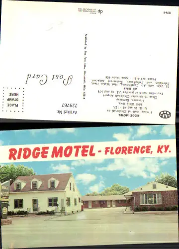 729767 Florence Kentucky Ridge Motel USA