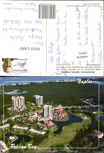 729771 Luftbild Aerial Panoramic Florida Pelican Bay Naples USA
