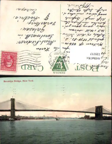 729777 New York City Brooklyn Bridge Brücke USA