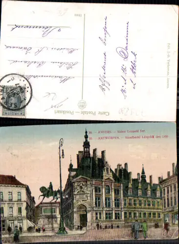 729820 Anvers Antwerpen Belgium Statue Leopold I.