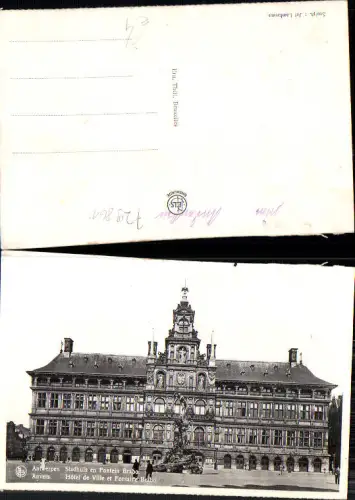 729861 Anvers Antwerpen Belgium Hotel de Ville - beschädigt