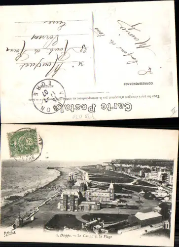 730030 G. Marchaud 1 France Dieppe Normandie Casino et Plage Strand