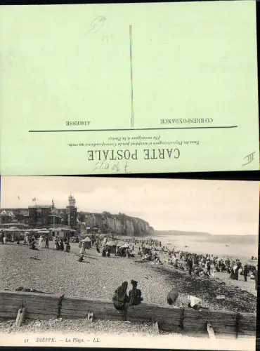 730035 France Dieppe Normandie Plage Strandleben pub LL 51