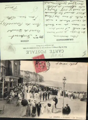 730038 France Dieppe Normandie Le casino terrasses 1906 Laterne