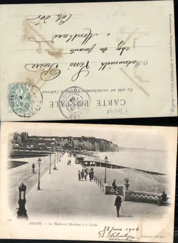730040 France Dieppe Normandie le Boulevard Maritime et le casino