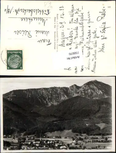 730070 Bergen im Chiemgau m. Hochfelln LK Traunstein