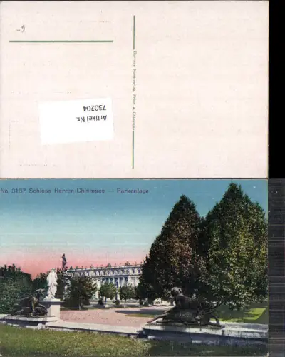 730204 Schloss Herrenchiemsee b. Chiemsee Bayern