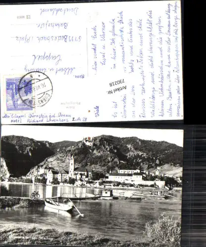 730218 Dürnstein in der Wachau Donau Zille Boot