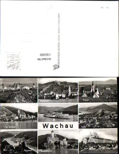 730300 Aggsteln Wachau Aggsbach St. Michael Dampfer Krems Bezirk Melk