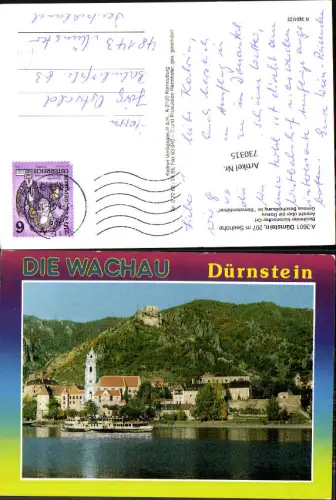 730315 Dürnstein Berühmter historischer Ort Bez. Krems-Land