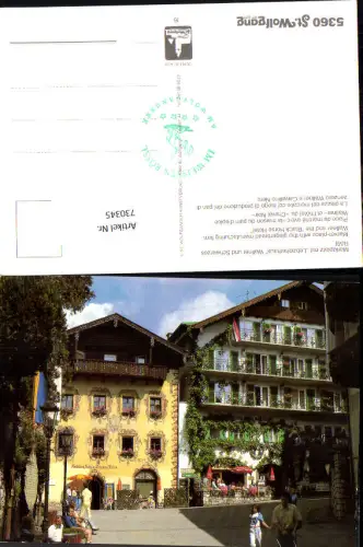 730345 St. Wolfgang am Wolfgangsee Marktplatz Lebzeiterhaus Wallner Schwarzes Rößl