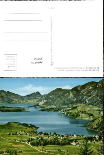 730355 Wolfgang-See Salzkammergut Strobl St. Wolfgang Gilgen
