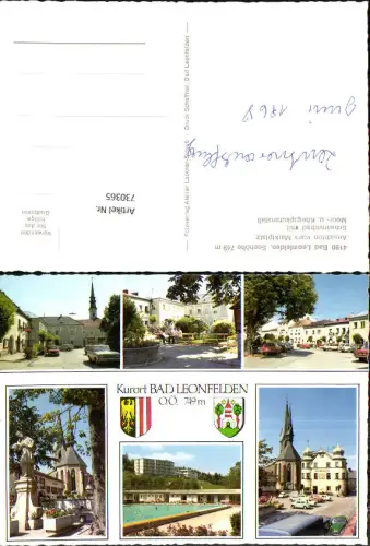 730365 Bad Leonfelden Marktplatz Schwimmbad VW Käfer Freibad Bez. Urfahr-Umgebung