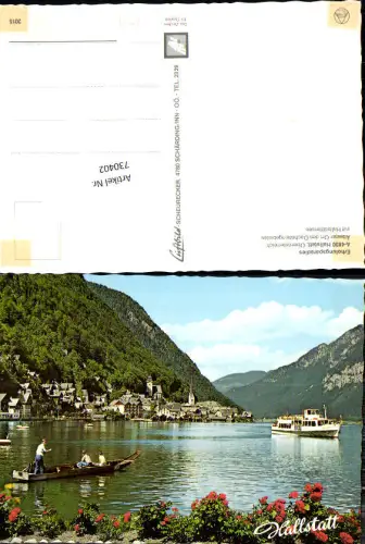 730402 Hallstatt am Hallstättersee Zille Boot Bez. Gmunden