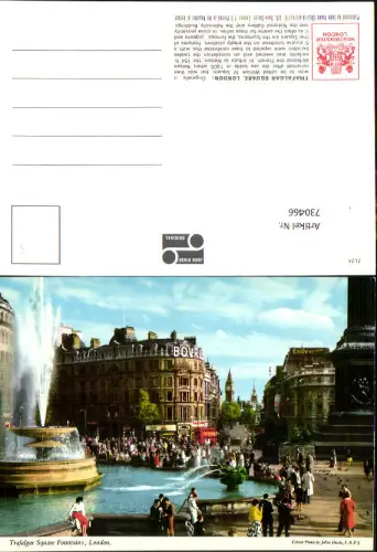 730466 London Trafalgar Square Fountains Springbrunnen Brunnen Great Britain