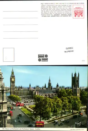 730470 London The Houses of Parliament and Parliament Square Big Ben Doppeldeckerbus Bus Great Britain